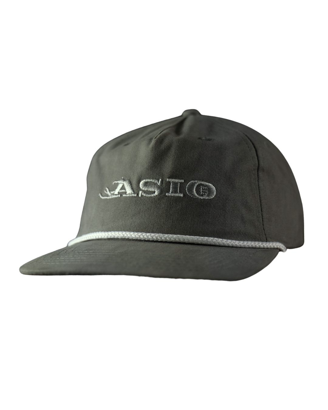 ASIO Gear Rope Hat featuring embroidered ASIO logo, flat bill, and classic rope detail