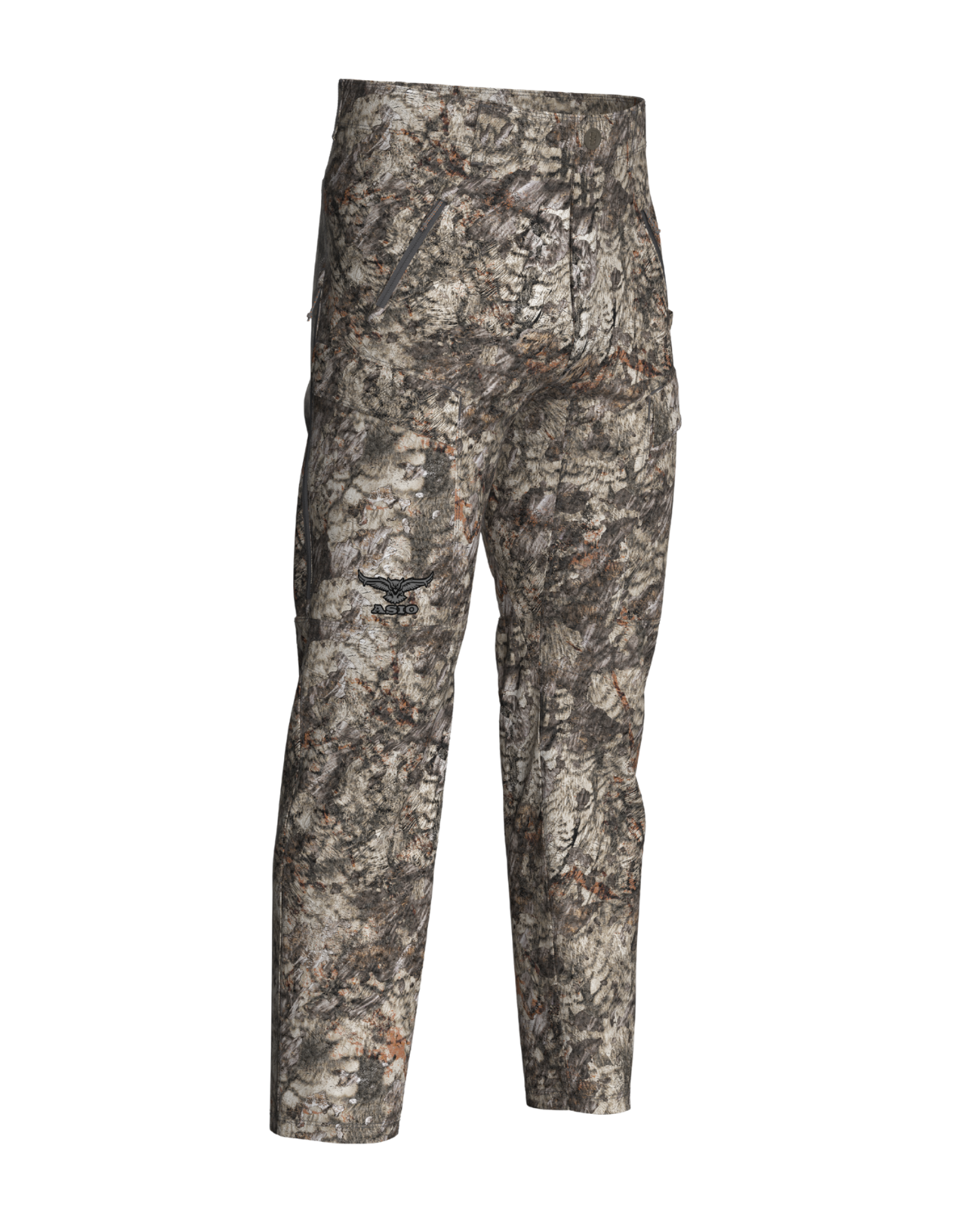 ASIO Gear lightweight early season hunting pant in Raptor camo for treestand and bowhunting concealment