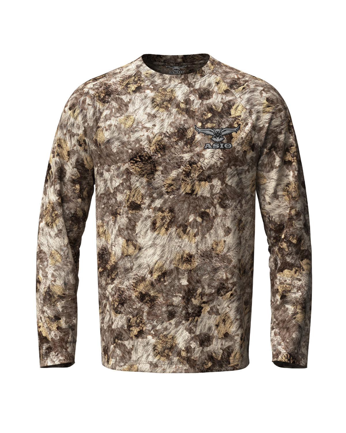 ASIO Gear lightweight long sleeve hunting shirt in RAPX camo designed for versatile ground and elevated setups
