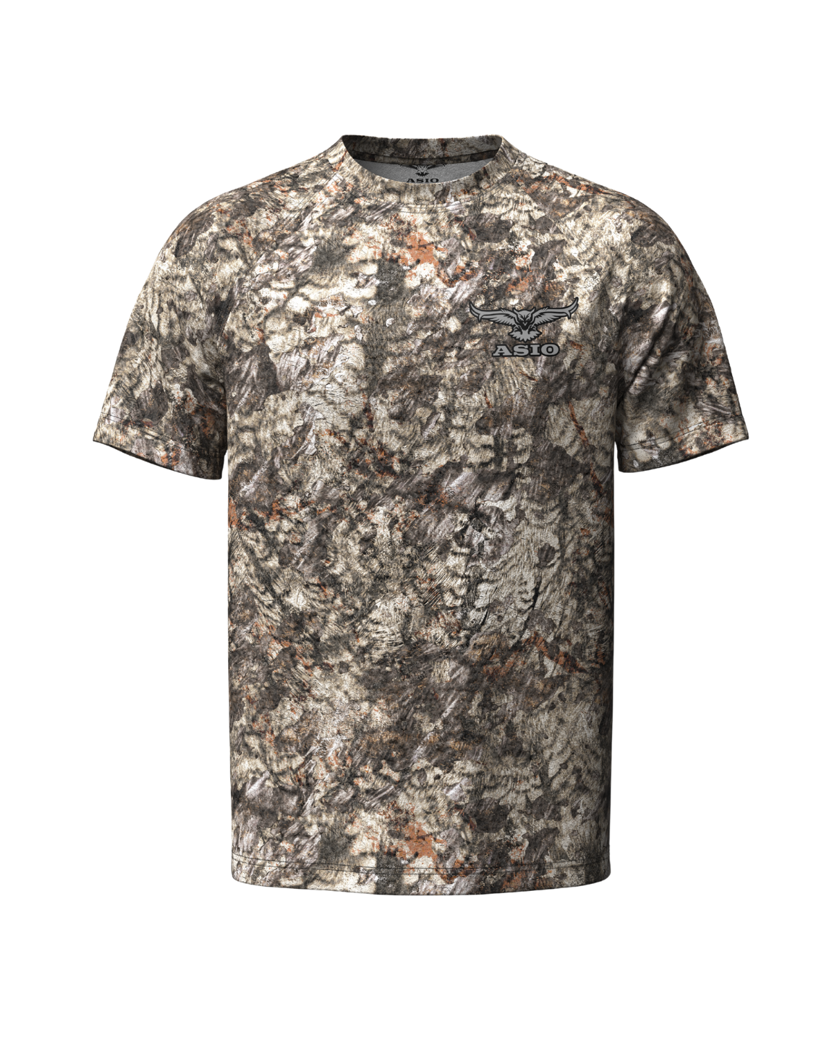 ASIO Gear short sleeve lightweight performance hunting shirt in RAPTOR camo for early season treestand hunts