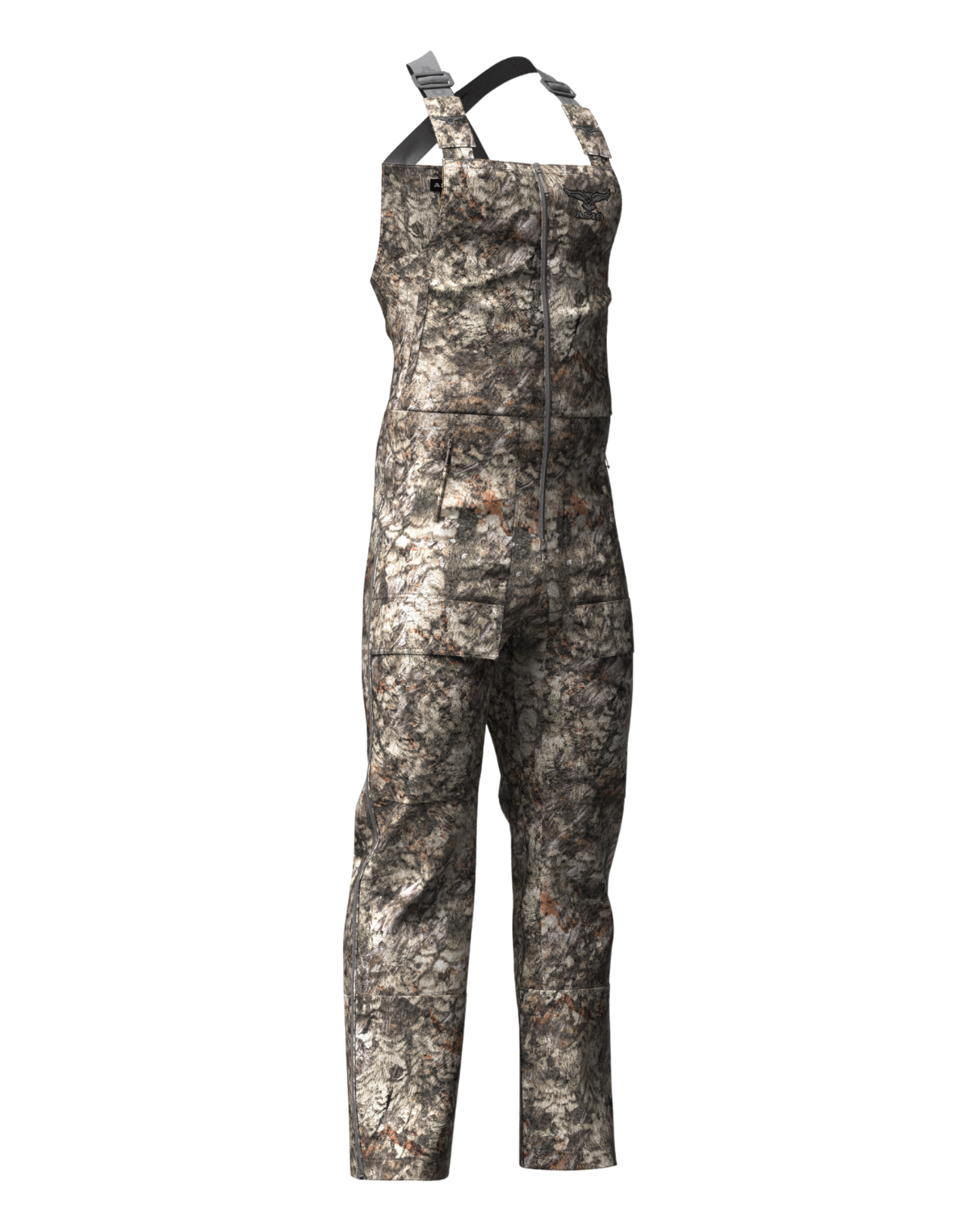 ASIO Gear Midweight Sherpa Bib in RAPTOR Camo - Designed for Treestand Bowhunters