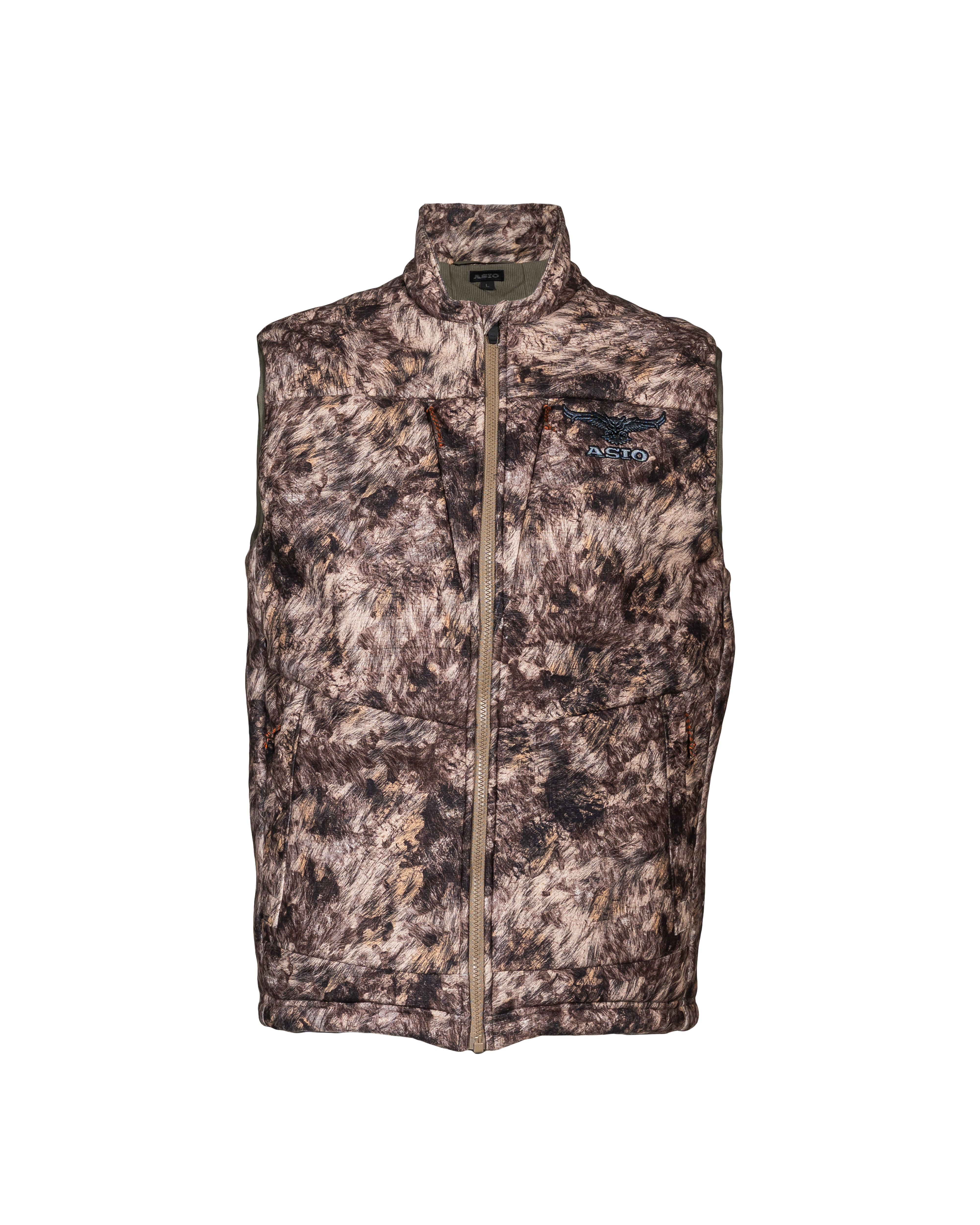 Front view of the ASIO Heavyweight Vest in RAPX Camo