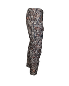 ASIO Gear lightweight early season breathable hunting pant in Raptor camo for treestand and bowhunting concealment showing the pockets and side vents