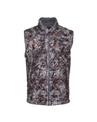 Front view of the ASIO Midweight Core Warmth Vest in Raptor Camo