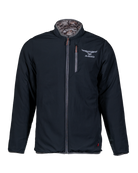 Front view of the Midweight Puffy Jacket reversed to its solid black side