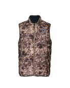 Front view of the ASIO Midweight Puffy Vest in RAPX Camo